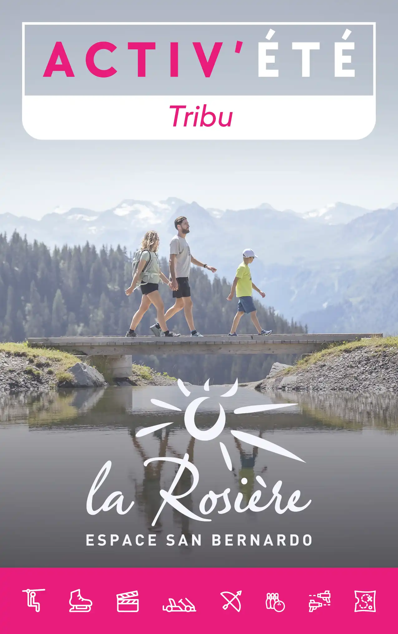 Visuel de la Carte multi-activités de La Rosière en été pour les tribus