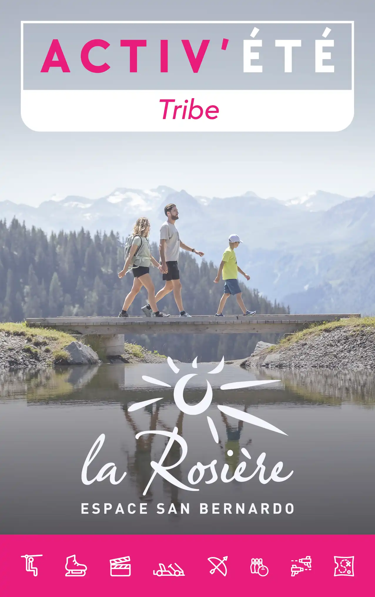 Visual of La Rosière's summer multi-activity map for tribes